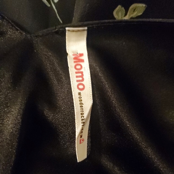 MOMO Floral Long vintage Dress Womens Small - Picture 3 of 3